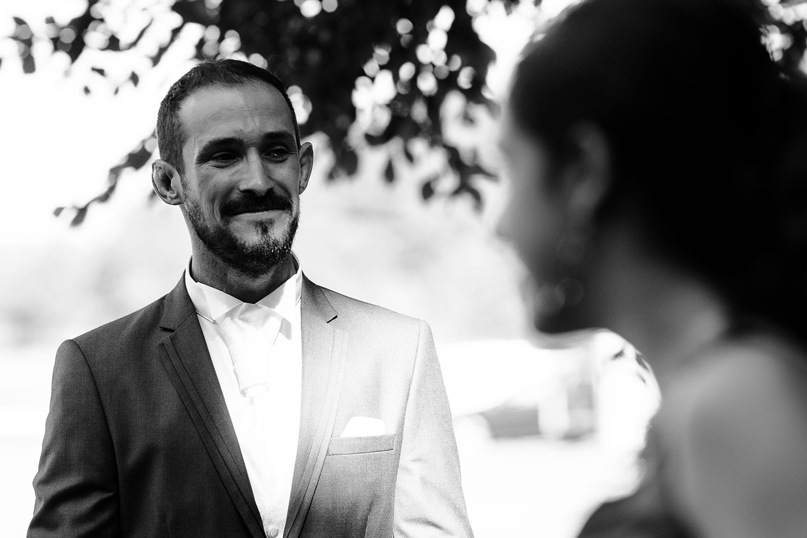 photographe de mariage Saint Etienne émotion joie bonheur cérémonie laique mariage champêtre