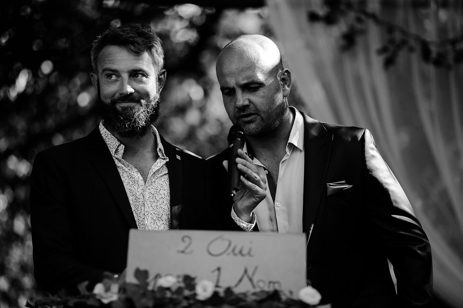 photographe de mariage Saint Etienne émotion joie bonheur cérémonie laique mariage champêtre