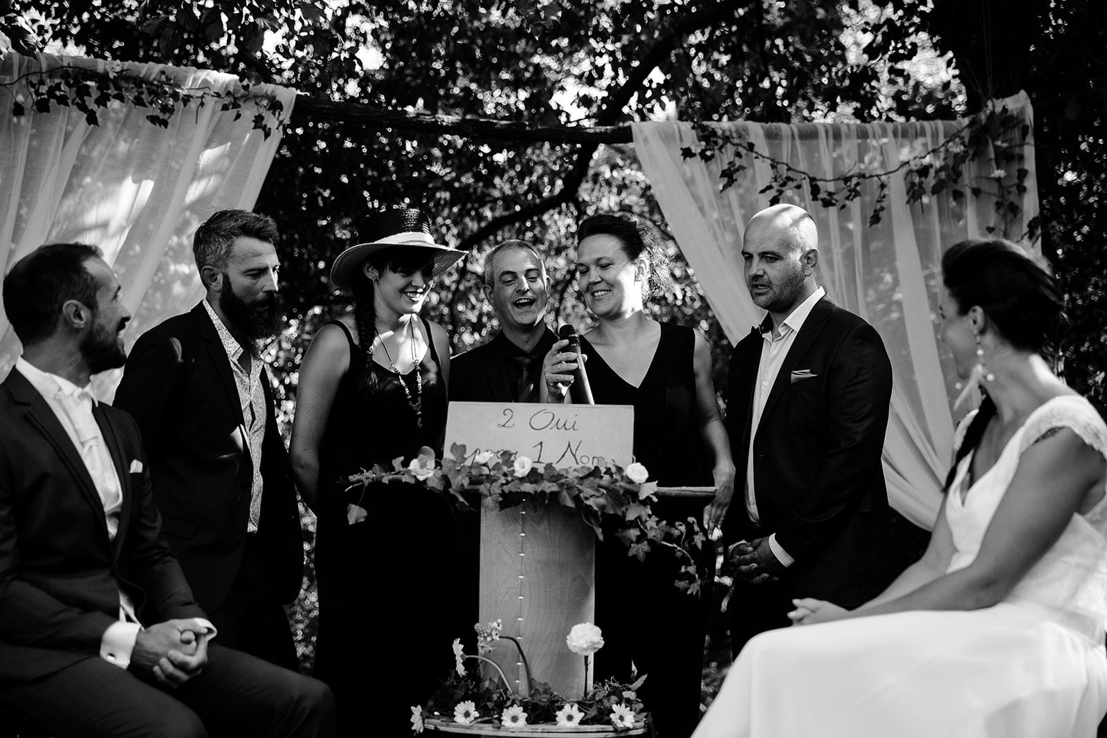 photographe de mariage Saint Etienne émotion joie bonheur cérémonie laique mariage champêtre