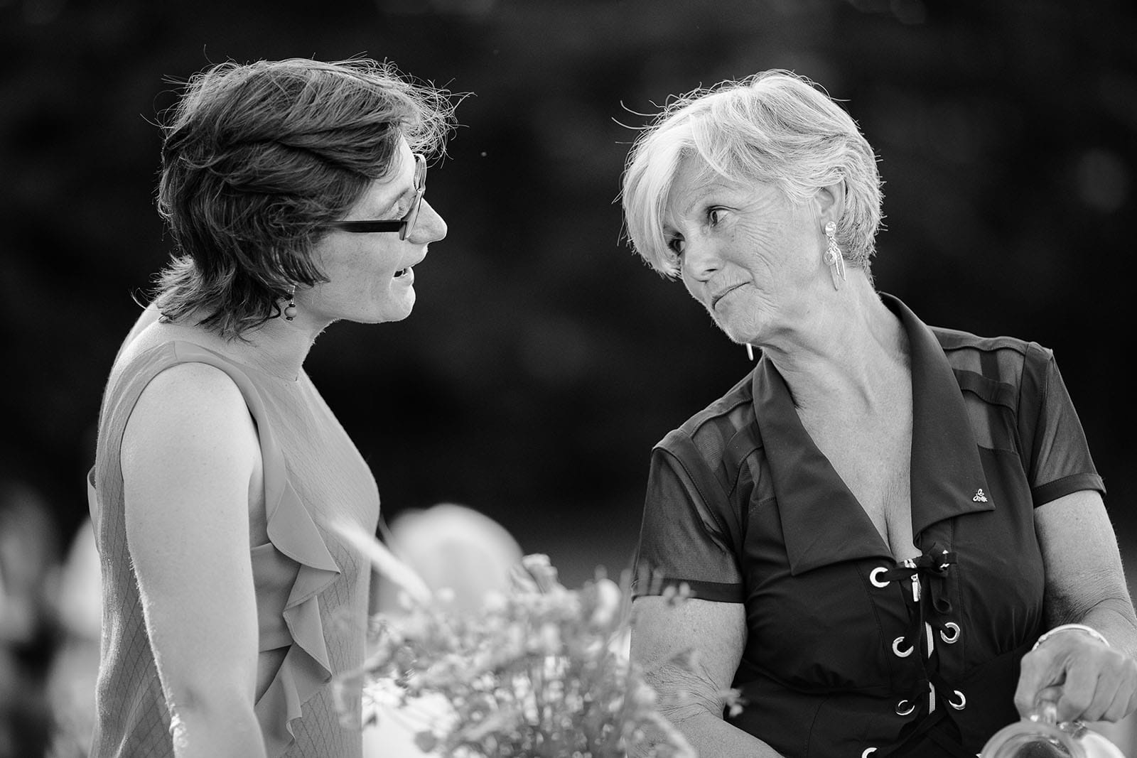 photographe de mariage Saint Etienne émotion joie bonheur noir et blanc