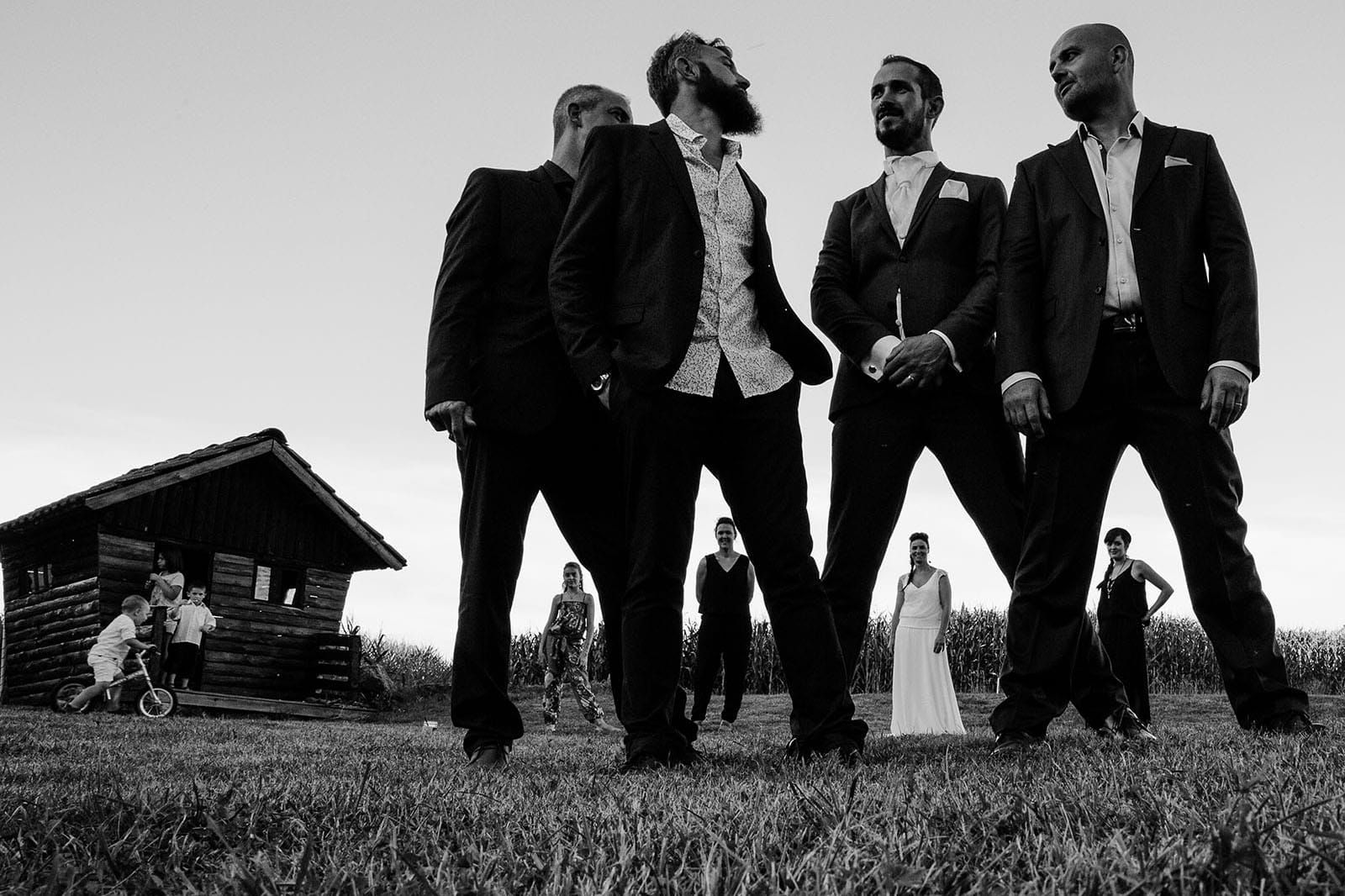 photographe de mariage Saint Etienne photo groupe créative