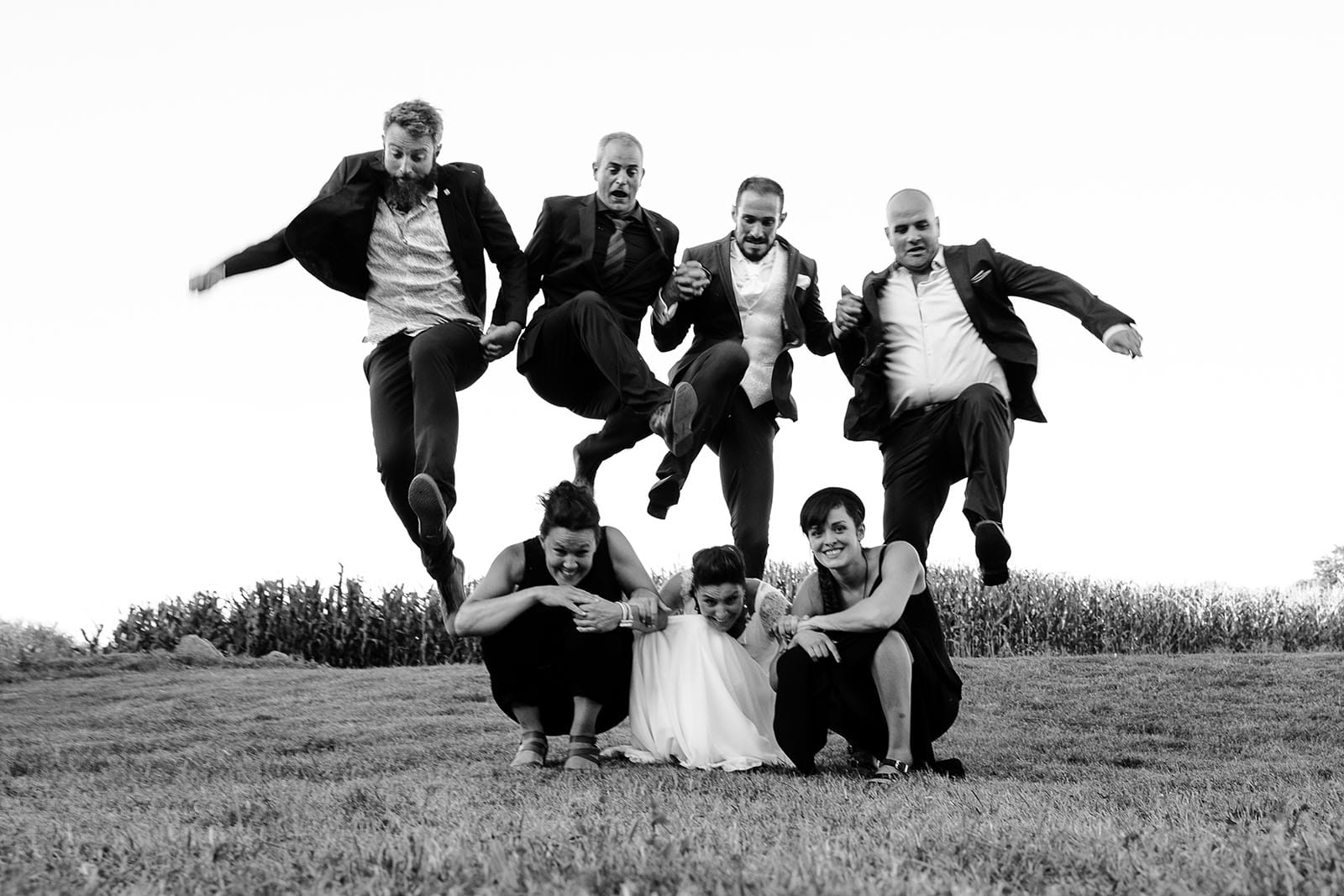 photographe de mariage Saint Etienne photo groupe créative