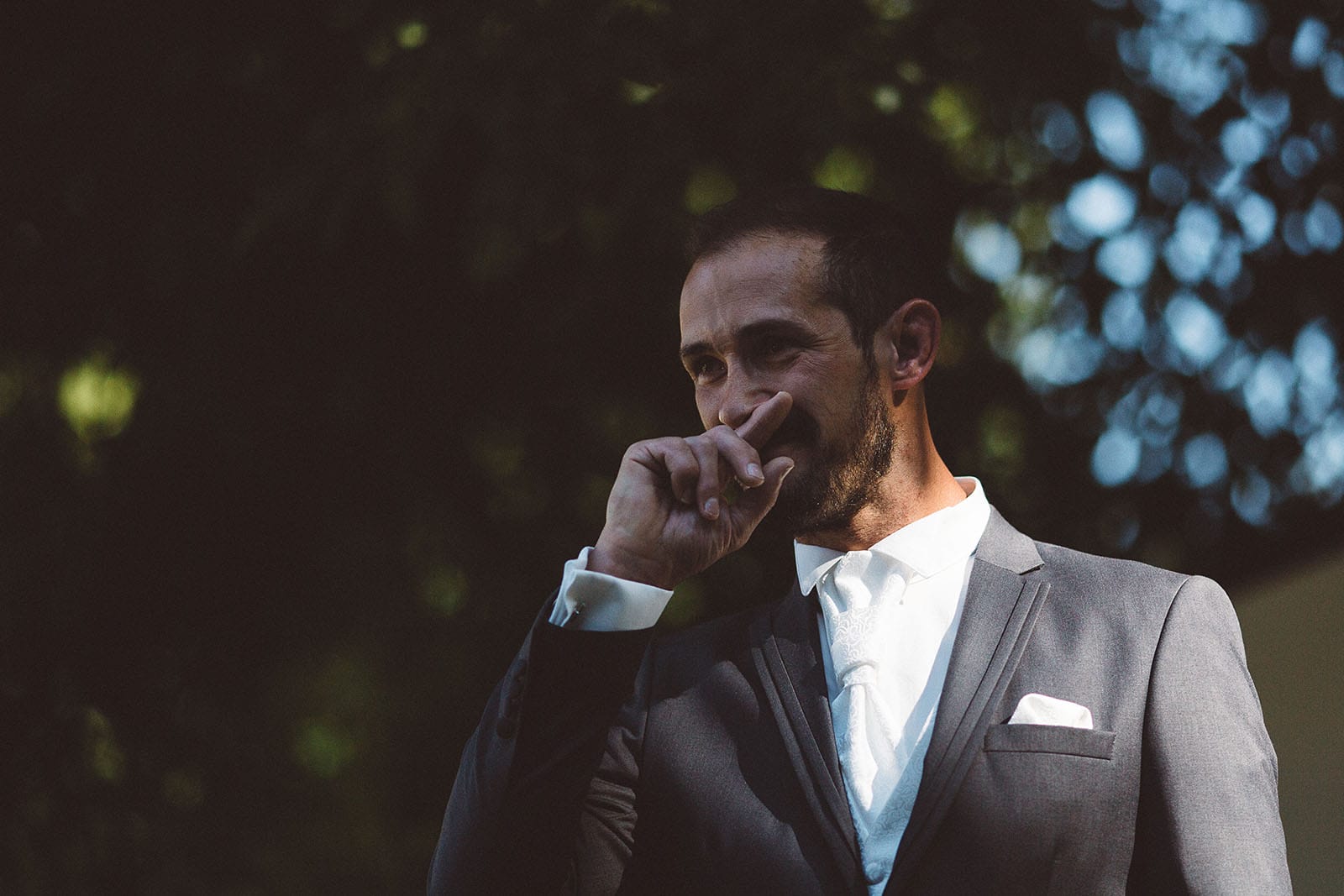 photographe de mariage Saint Etienne émotion joie bonheur cérémonie laique mariage champêtre