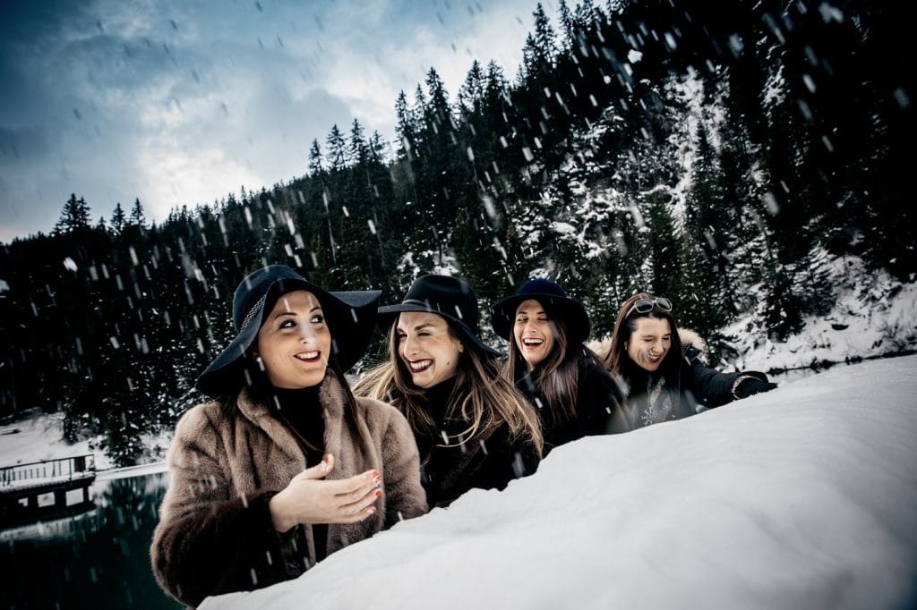 Enterrement de vie de jeune fille - Courchevel Séance photo par Castille ALMA