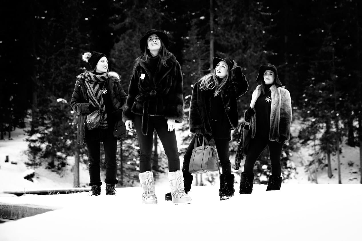 Enterrement de vie de jeune fille - Courchevel Séance photo par Castille ALMA