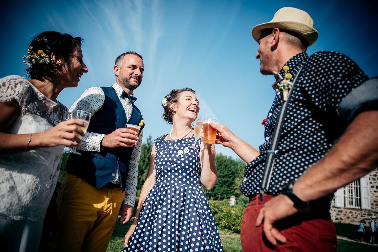 Photographe de mariage bohème à Aurillac