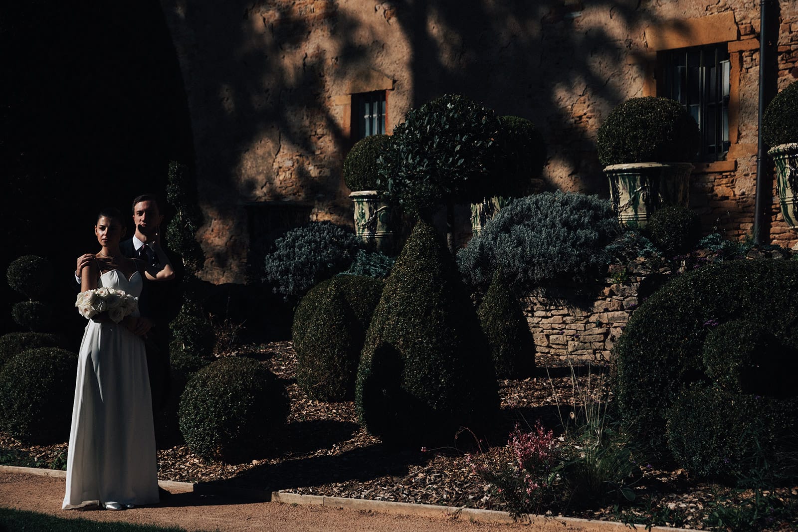 Photographe de mariage chic automne Jarnioux