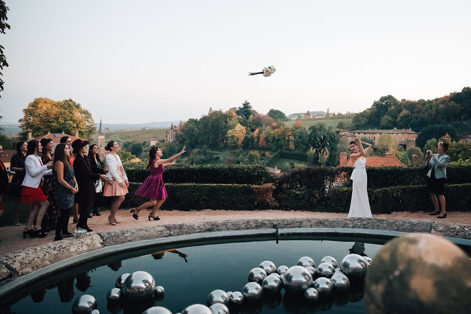 Photographe de mariage chic automne Jarnioux