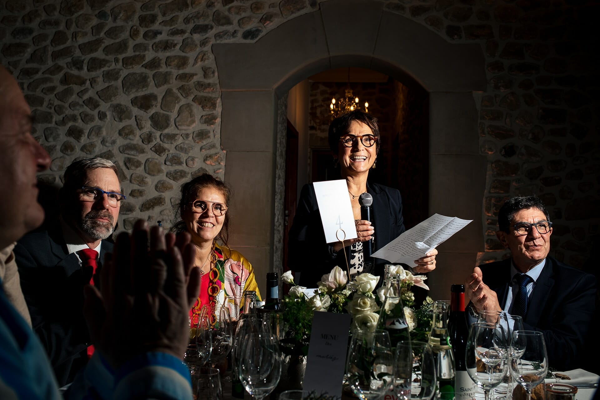 dicsours de la mère de la mariée. Castille ALMA photographe de mariage.